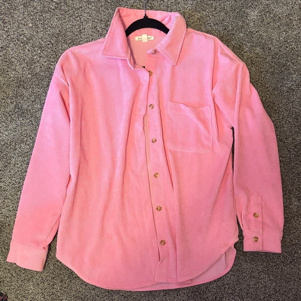 Blu Pepper Pink Button Down Shirt